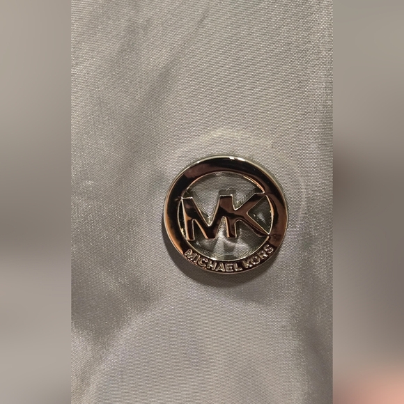 NWOT Michael Kors Women's Silver Hooded Windbreaker Jacket - Picture 5 of 11